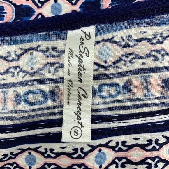 🎉PerSeption Concept Navy Blue & Orange Top - Picture 4 of 6